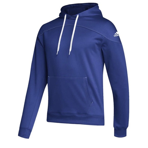 adidas Men's L Stadium Aeroready Fleece Pullover Hoodie Team Royal Blue HG7512 - Picture 1 of 2